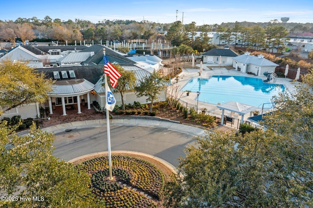 birds eye view of property