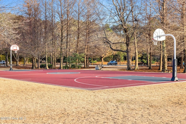 view of sport court