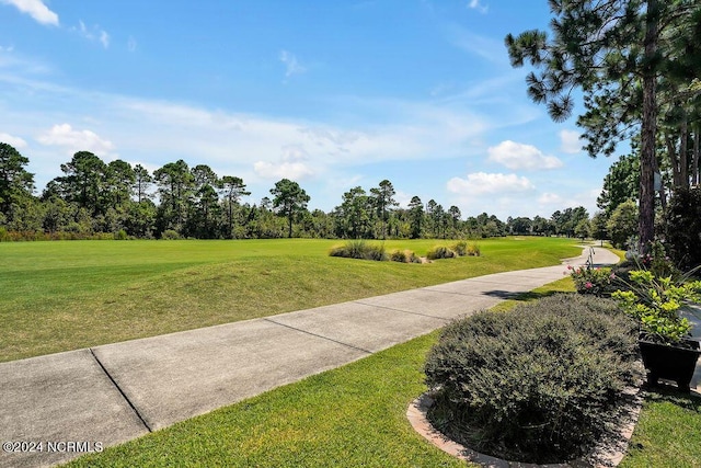 surrounding community featuring a yard