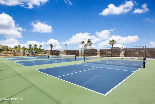 view of tennis court