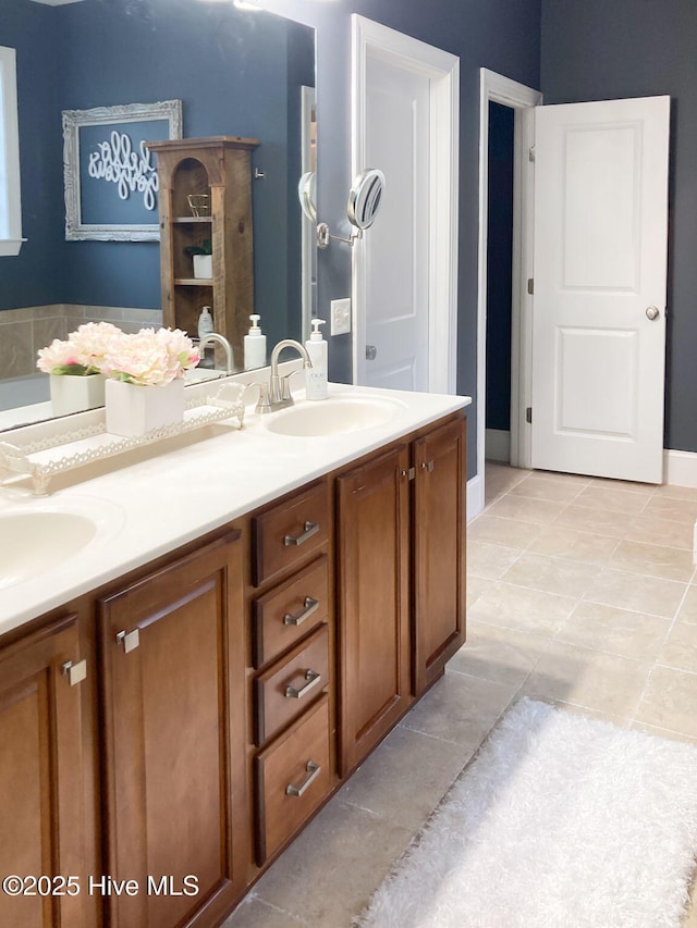 bathroom with vanity