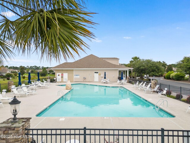 view of pool with a patio area