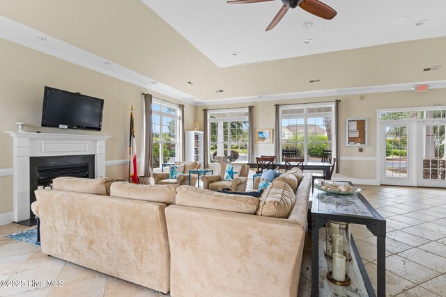 exercise room featuring ornamental molding