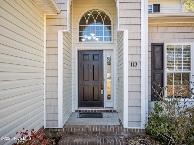 view of entrance to property