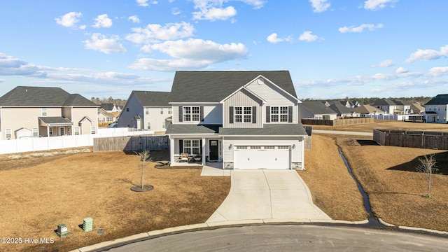 front of property featuring a garage