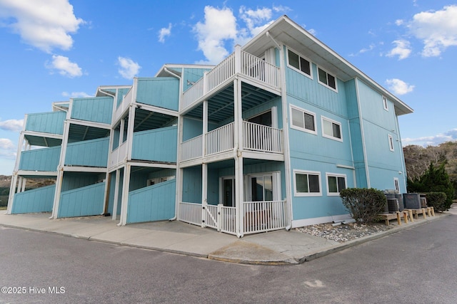 view of property with central AC unit