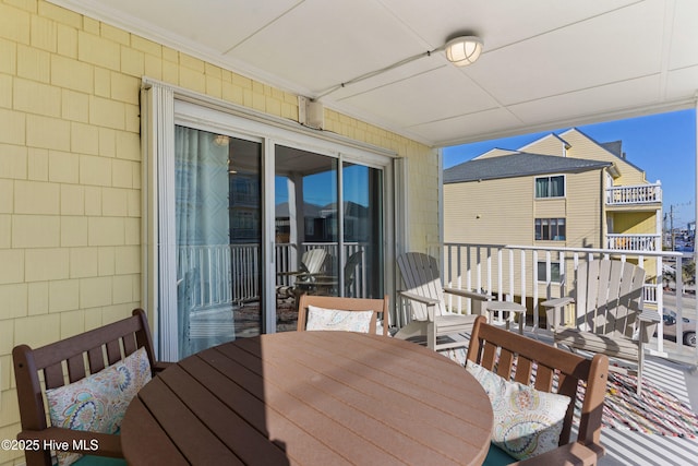 1505 Carolina Beach Ave N Unit 2F, Carolina Beach, NC 28428 - balcony with outdoor dining space
