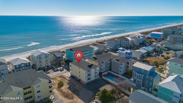 1505 Carolina Beach Ave N Unit 2F, Carolina Beach, NC 28428 - drone / aerial view of expansive coastline