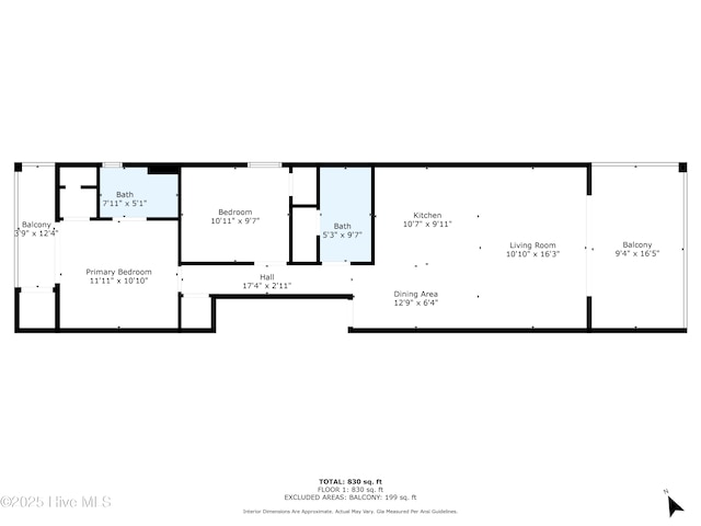 1505 Carolina Beach Ave N Unit 2F, Carolina Beach, NC 28428 - view of room layout