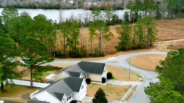 view of property's community with a water view