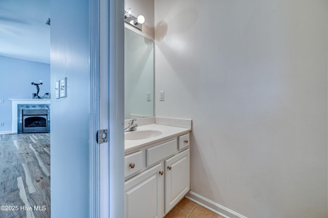 bathroom featuring vanity