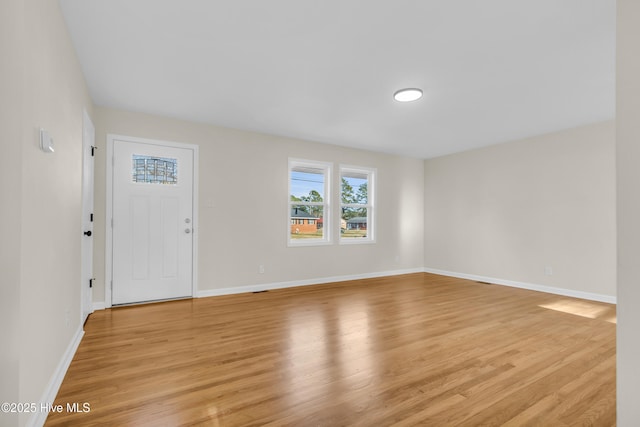 interior space featuring light hardwood / wood-style floors