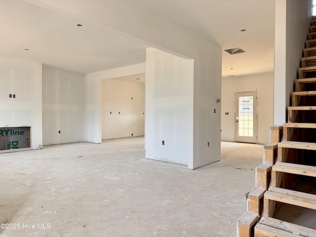 view of unfurnished living room