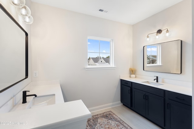 bathroom with vanity