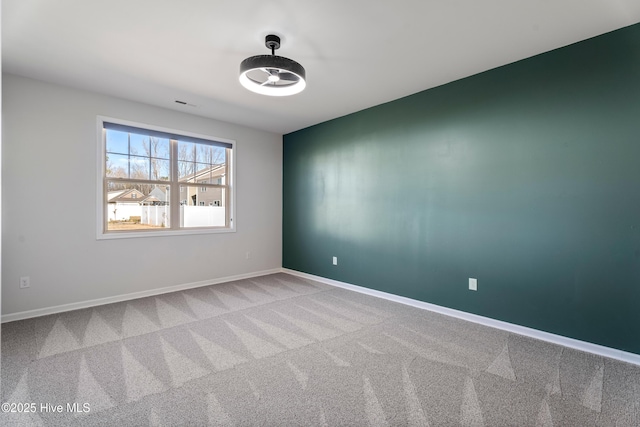 view of carpeted empty room