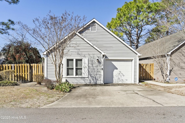 exterior space featuring a garage