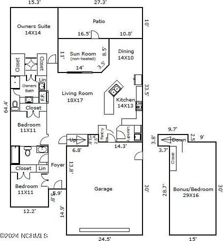 2173 Palm Pointe NE, Leland, NC 28451 - home floor plan
