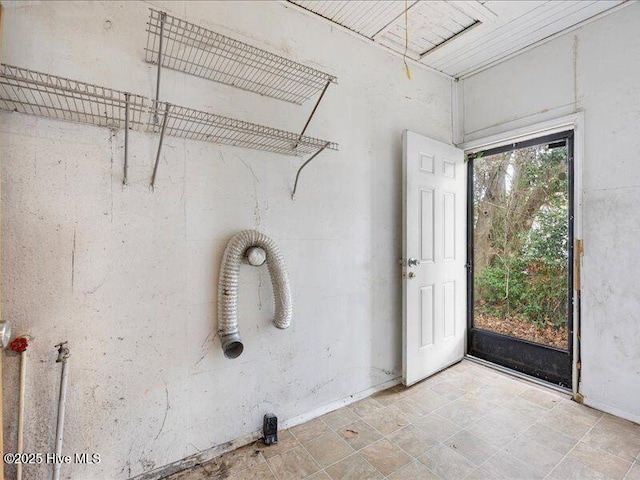 laundry area featuring washer hookup and hookup for an electric dryer