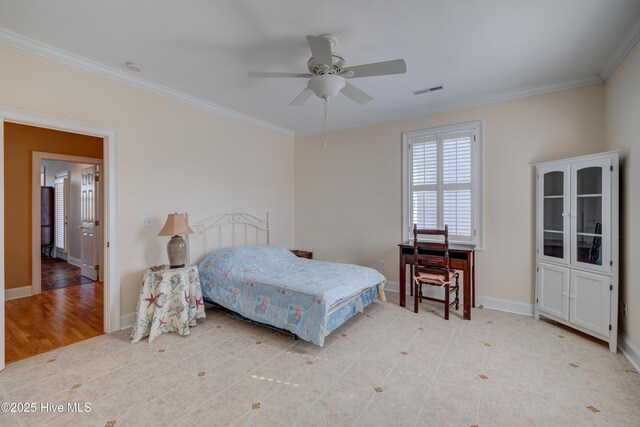 living room featuring crown molding, a healthy amount of sunlight, and light wood-type flooring