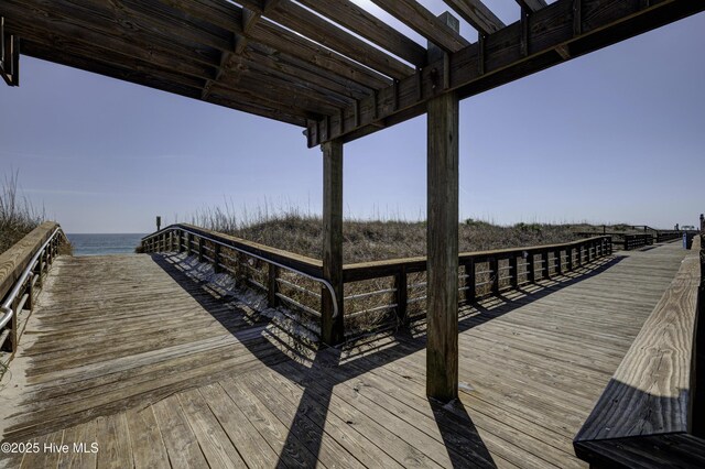 dock area with a pergola