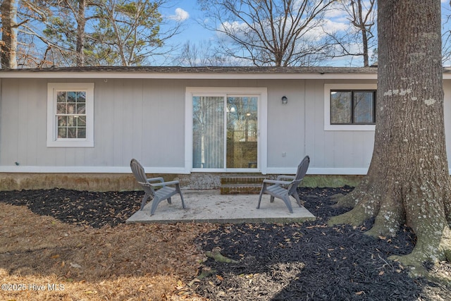 back of house featuring a patio area