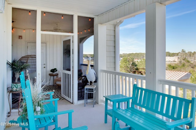 view of balcony