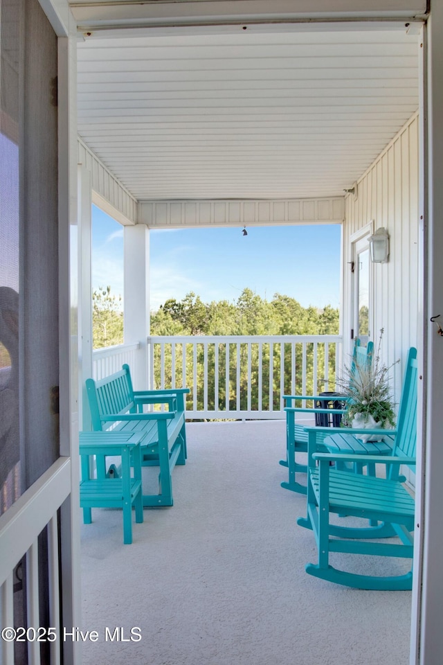 view of patio / terrace featuring a porch