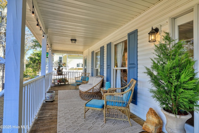 view of patio / terrace featuring covered porch