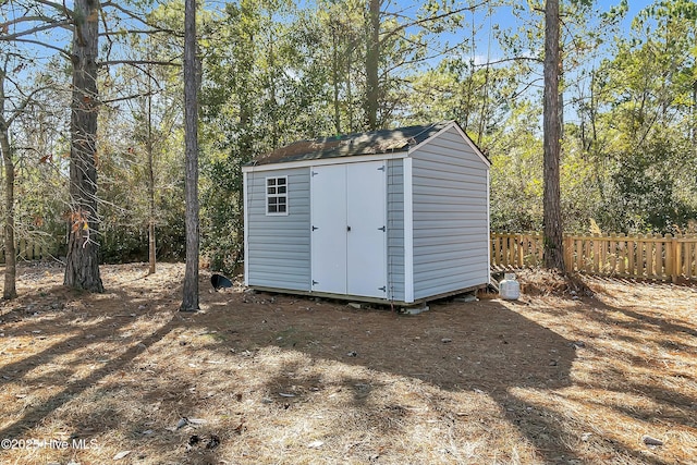 view of outdoor structure