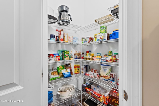 view of pantry