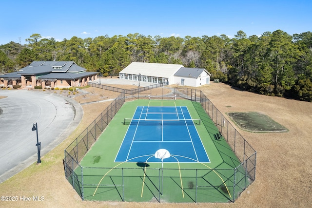 view of sport court