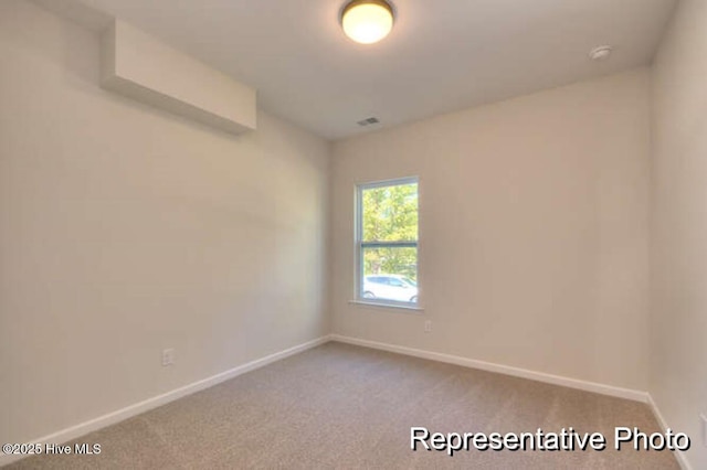 view of carpeted empty room