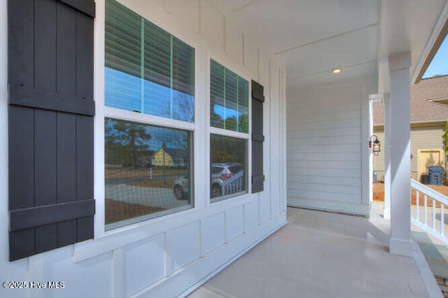 view of patio with covered porch