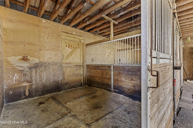 view of horse barn