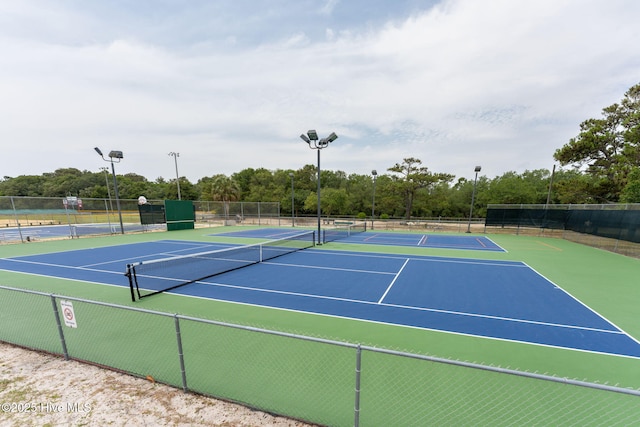 view of sport court