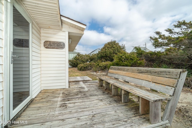 view of wooden terrace