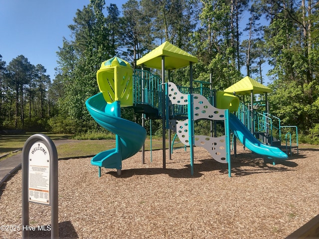 view of jungle gym