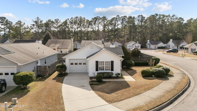 view of front of house featuring a garage