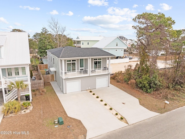 view of front of house featuring a garage