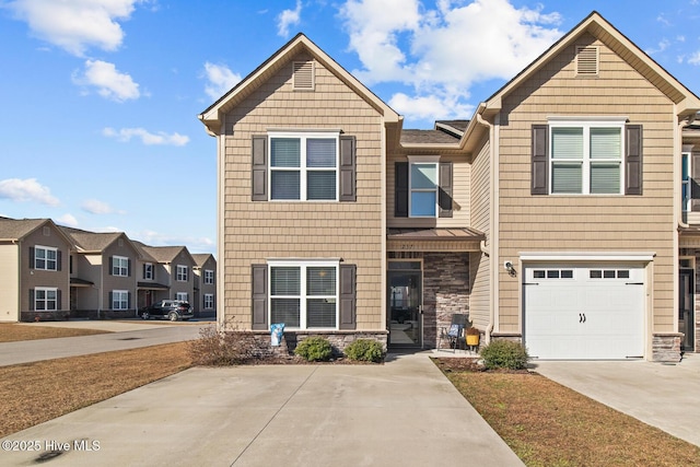 view of front of home featuring a garage