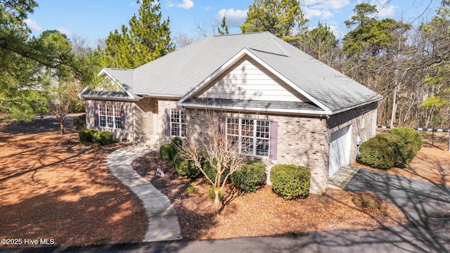 view of property with a garage