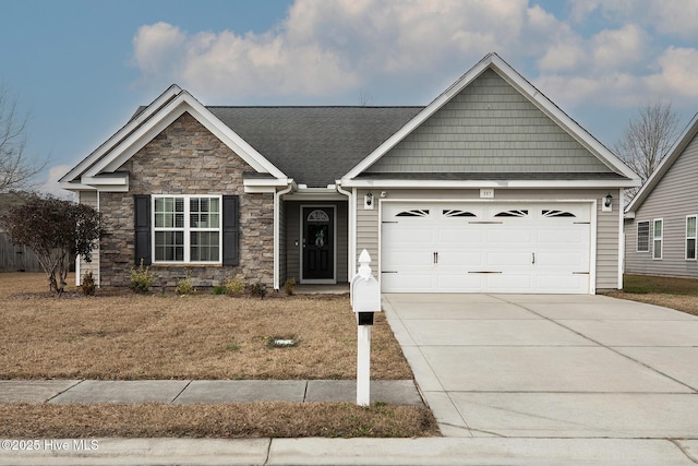 craftsman-style home featuring a garage