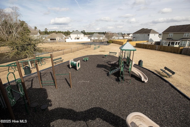 exterior space with a playground