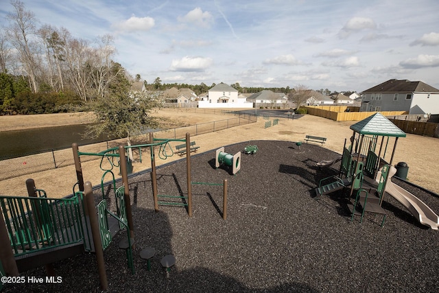 view of home's community with a playground