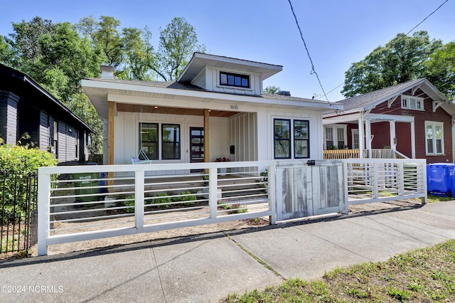 view of front of home with a porch