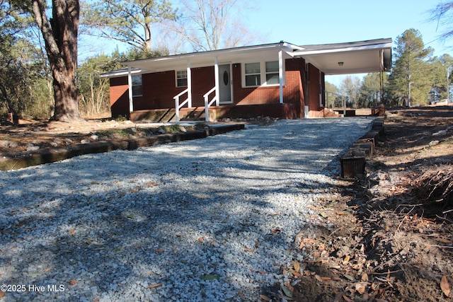 view of front of property