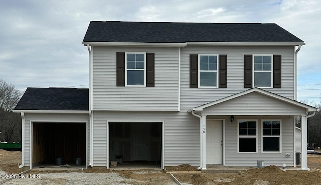 view of front of house featuring a garage