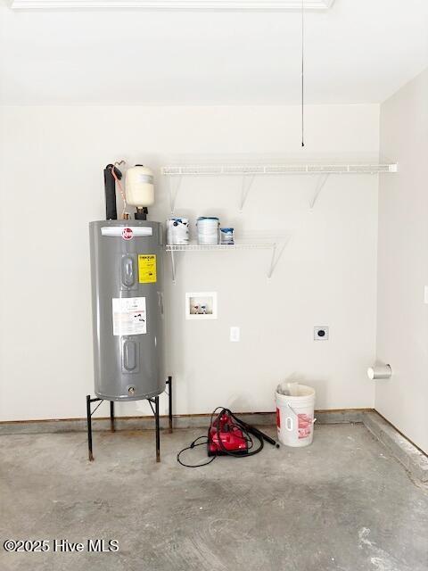 utilities featuring electric water heater