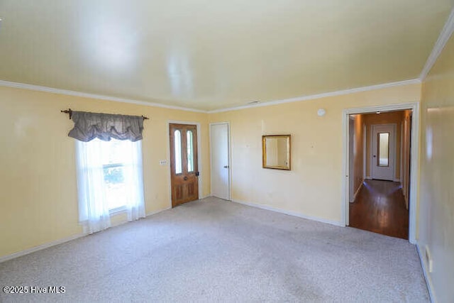 161 Willetts Dr, Boiling Spring Lakes, NC 28461 - unfurnished room featuring carpet floors and ornamental molding