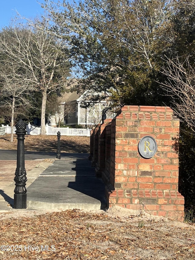 exterior details with fence